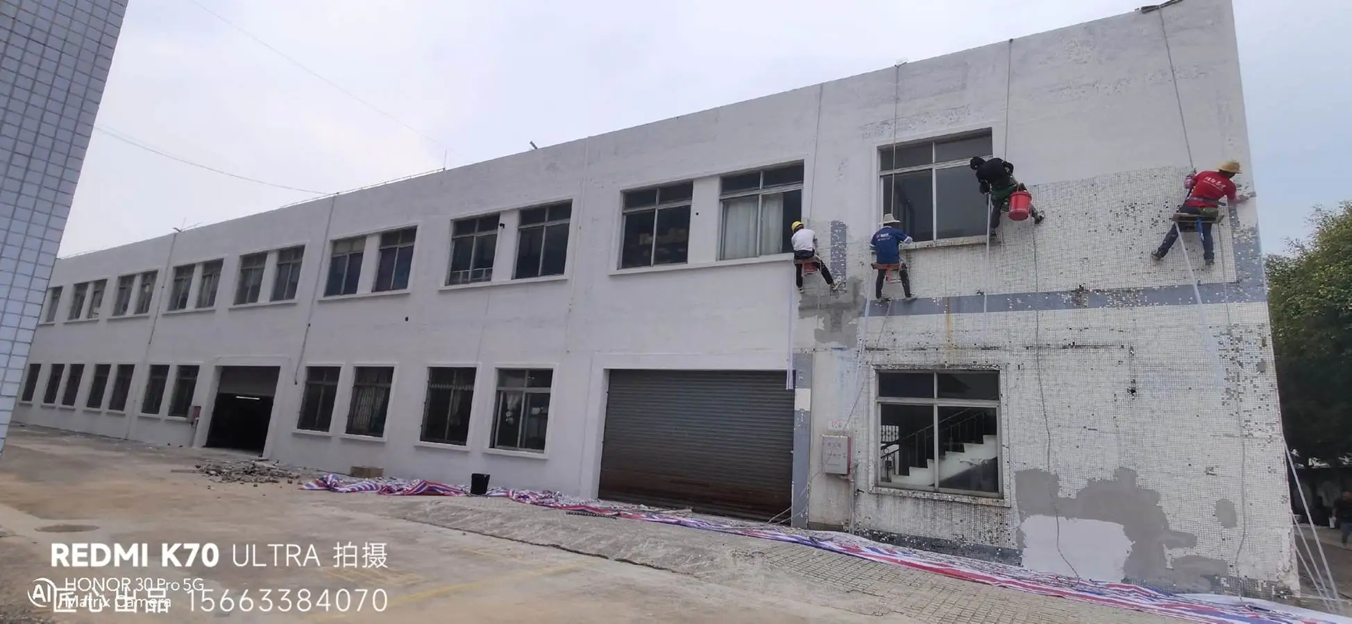 南京旧工厂外墙涂装翻新-实拍配图