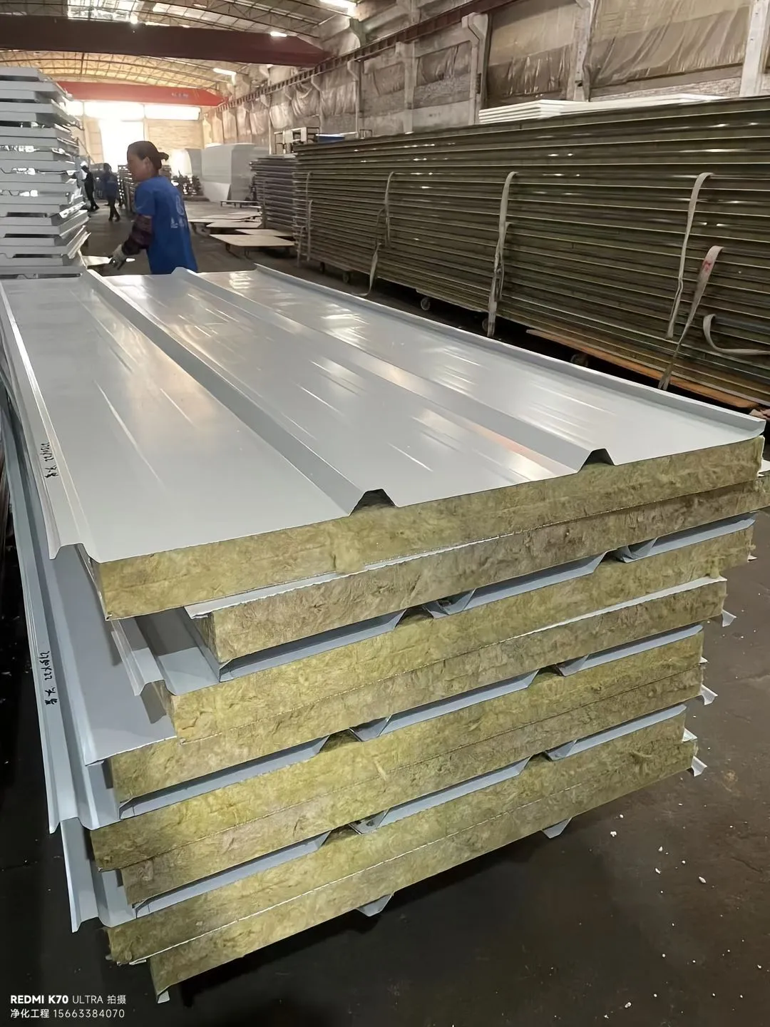 保温彩钢瓦 - 防火彩钢瓦-高清实拍图