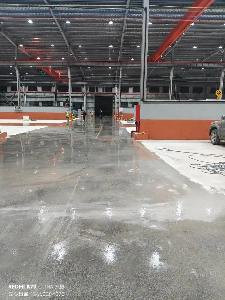 苏州昆山车间固化地坪施工内部实景
