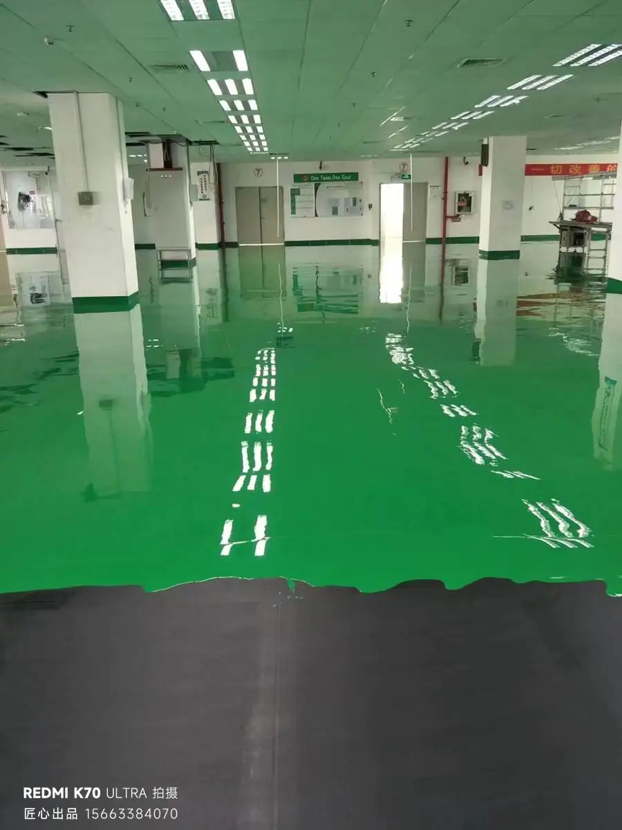 苏州太仓市印刷厂防静电防滑地坪施工改造完成展示效果