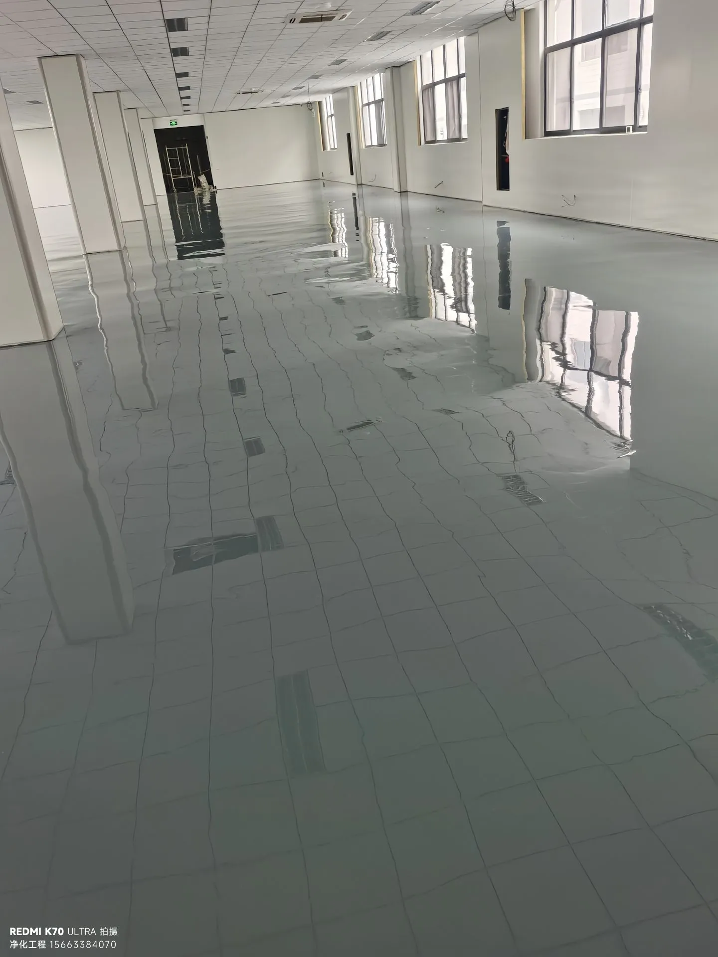 5000㎡老区域改造地面一角